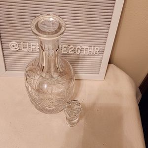 Crystal Leaded Glass Decanter